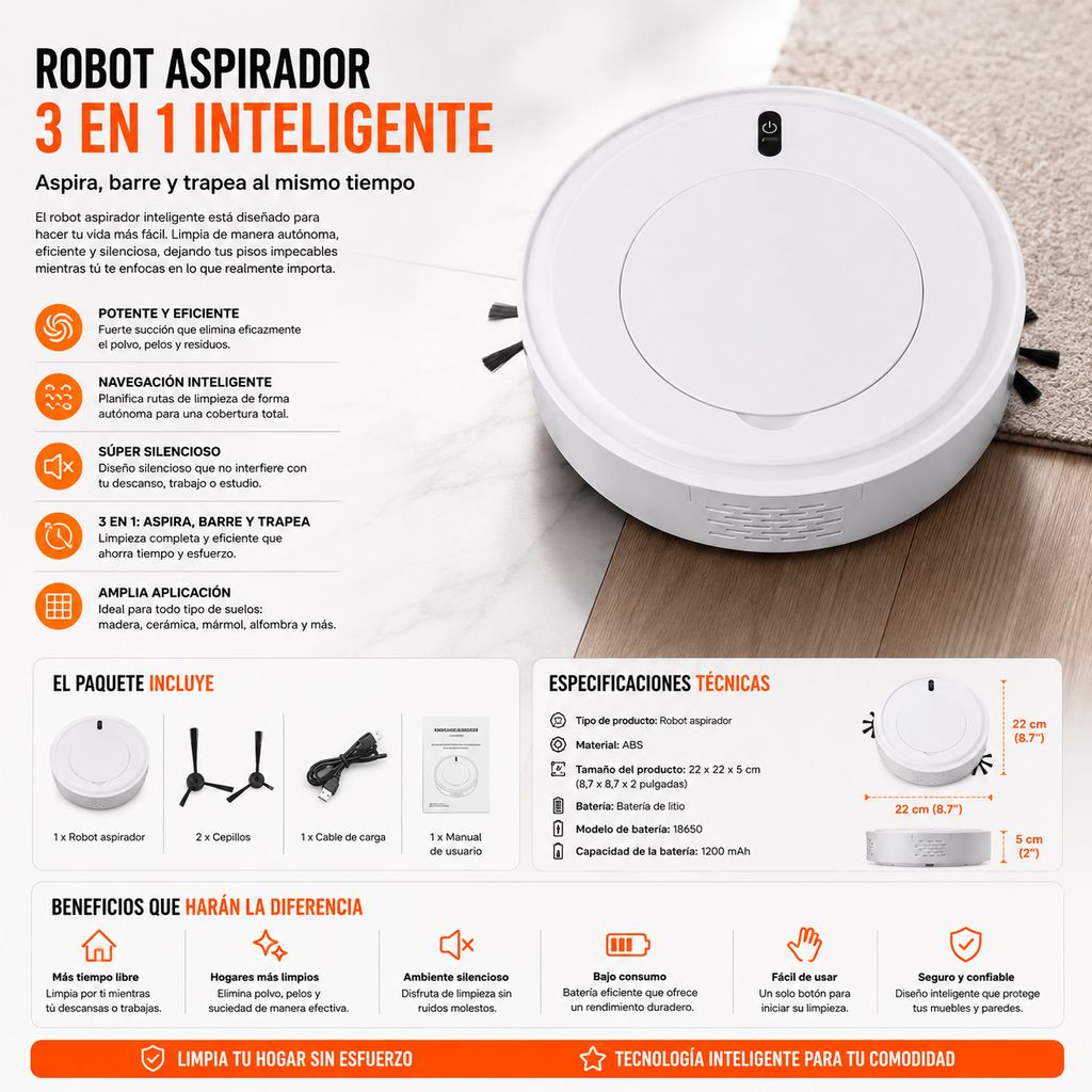 Robot Aspirador Robótico Inteligente