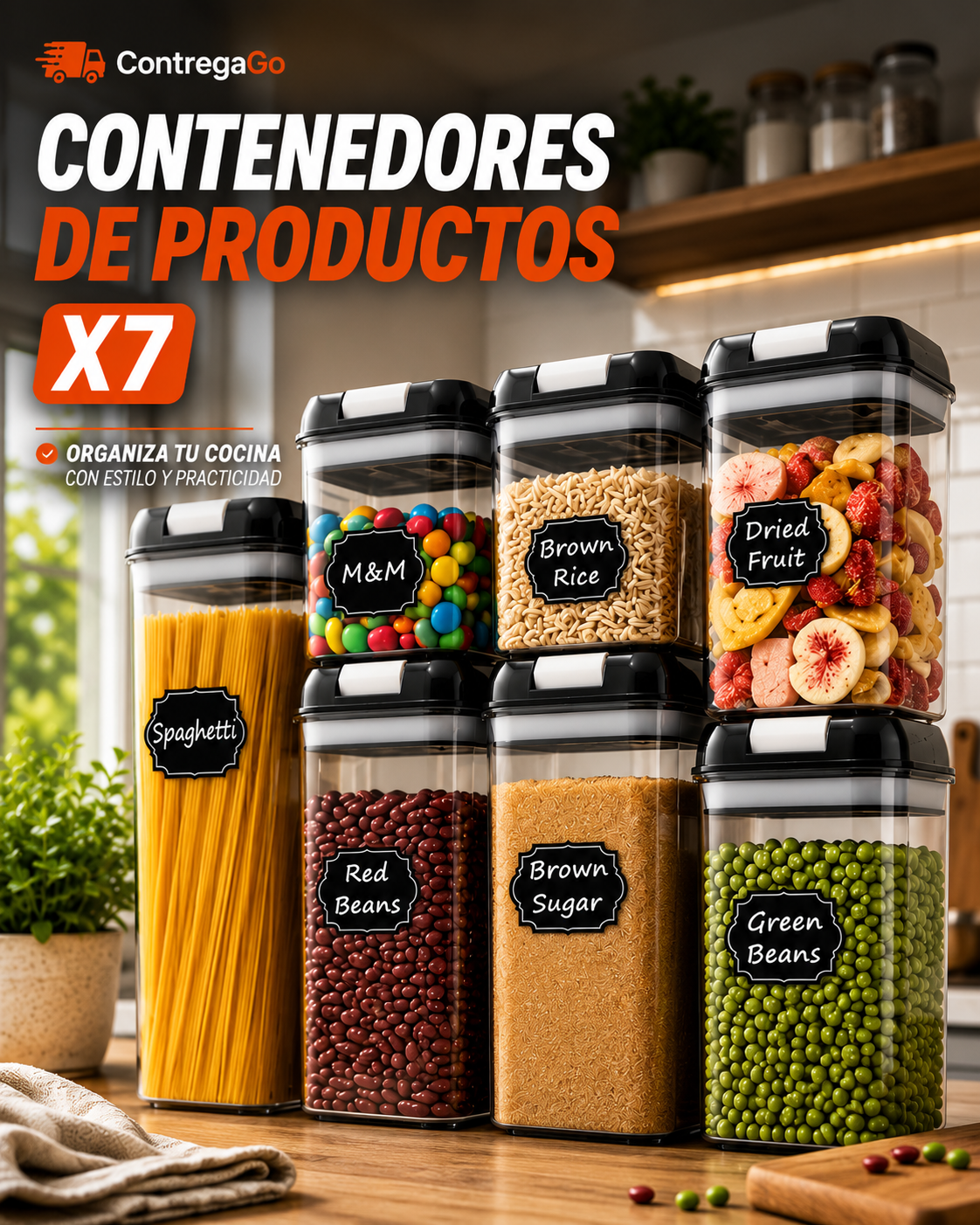 Contenedores para alimentos x7 A-522