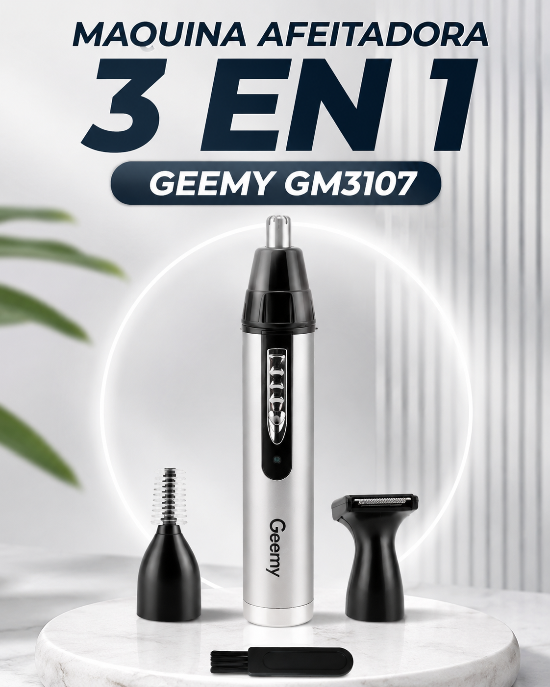 Maquina Afeitadora 3 En 1 Geemy Gm-3107