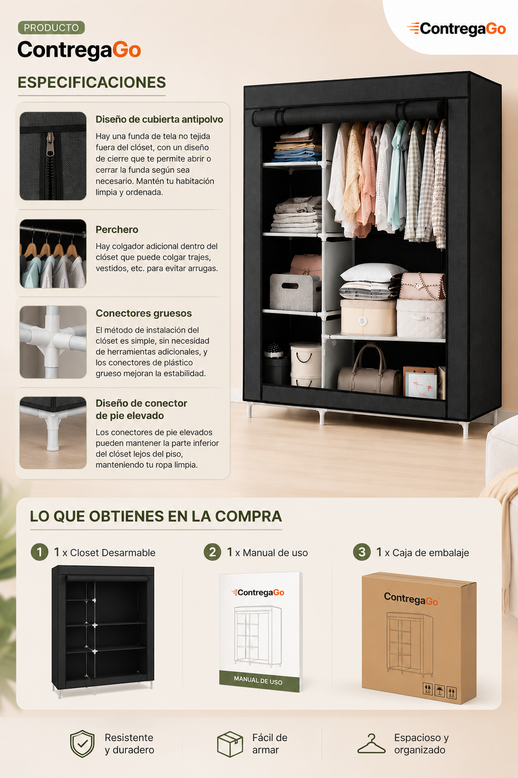 Closet Organizador Desarmable