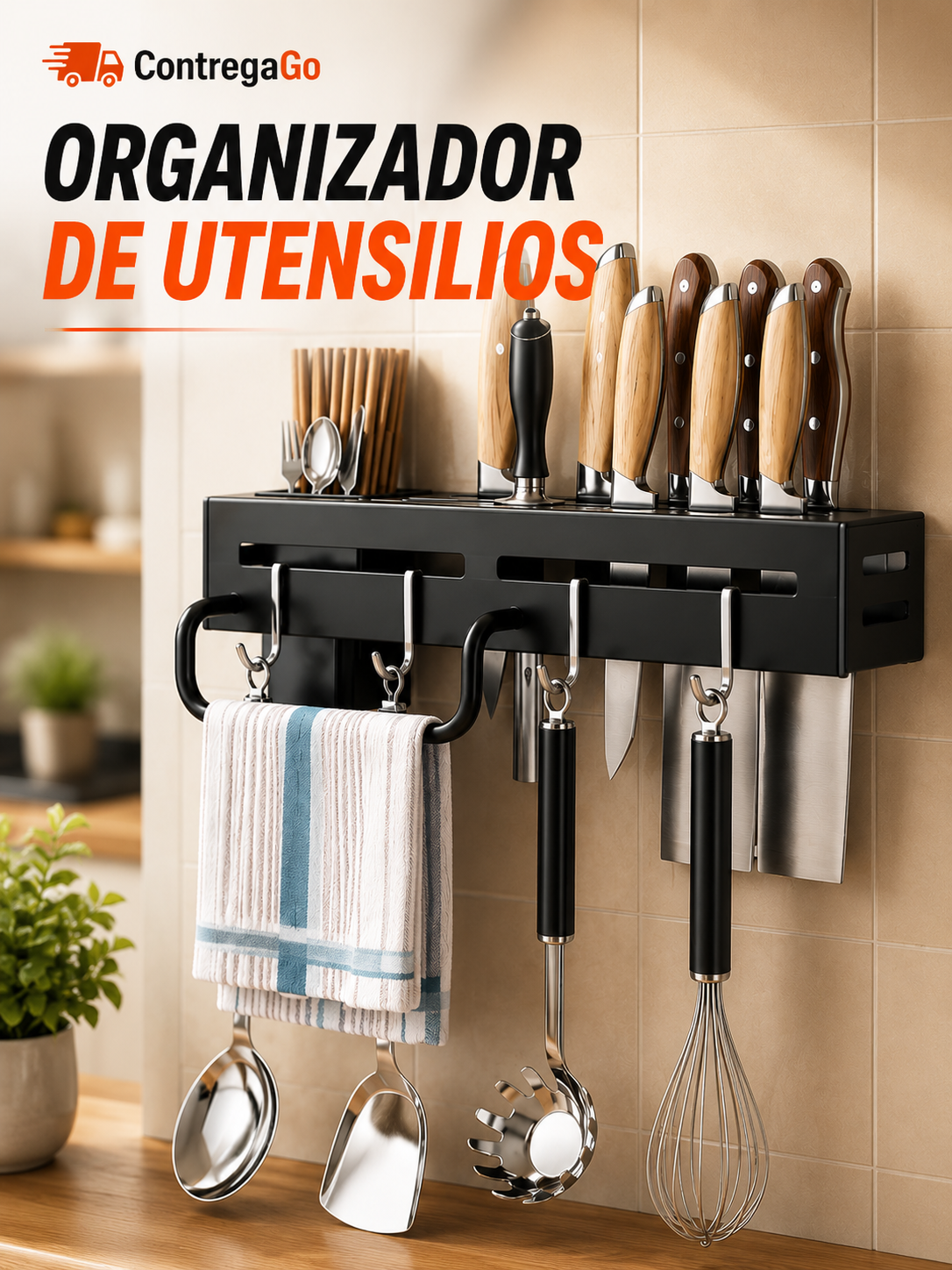 Organizador utensilios de cocina