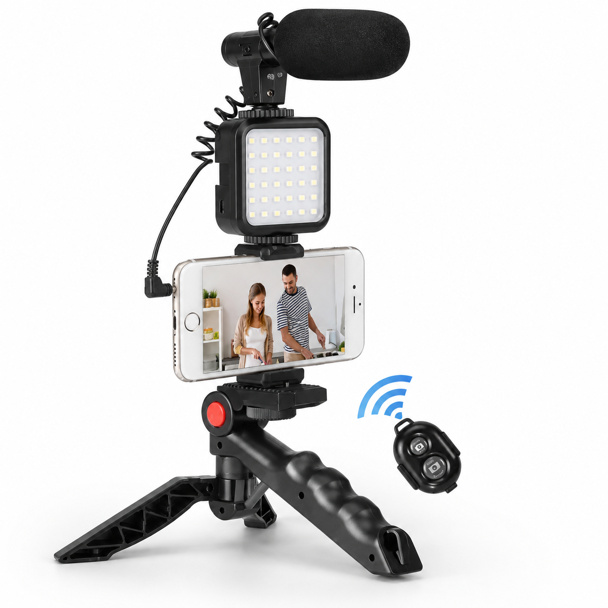 Estabilizador Soporte Celular Luz Led Mi