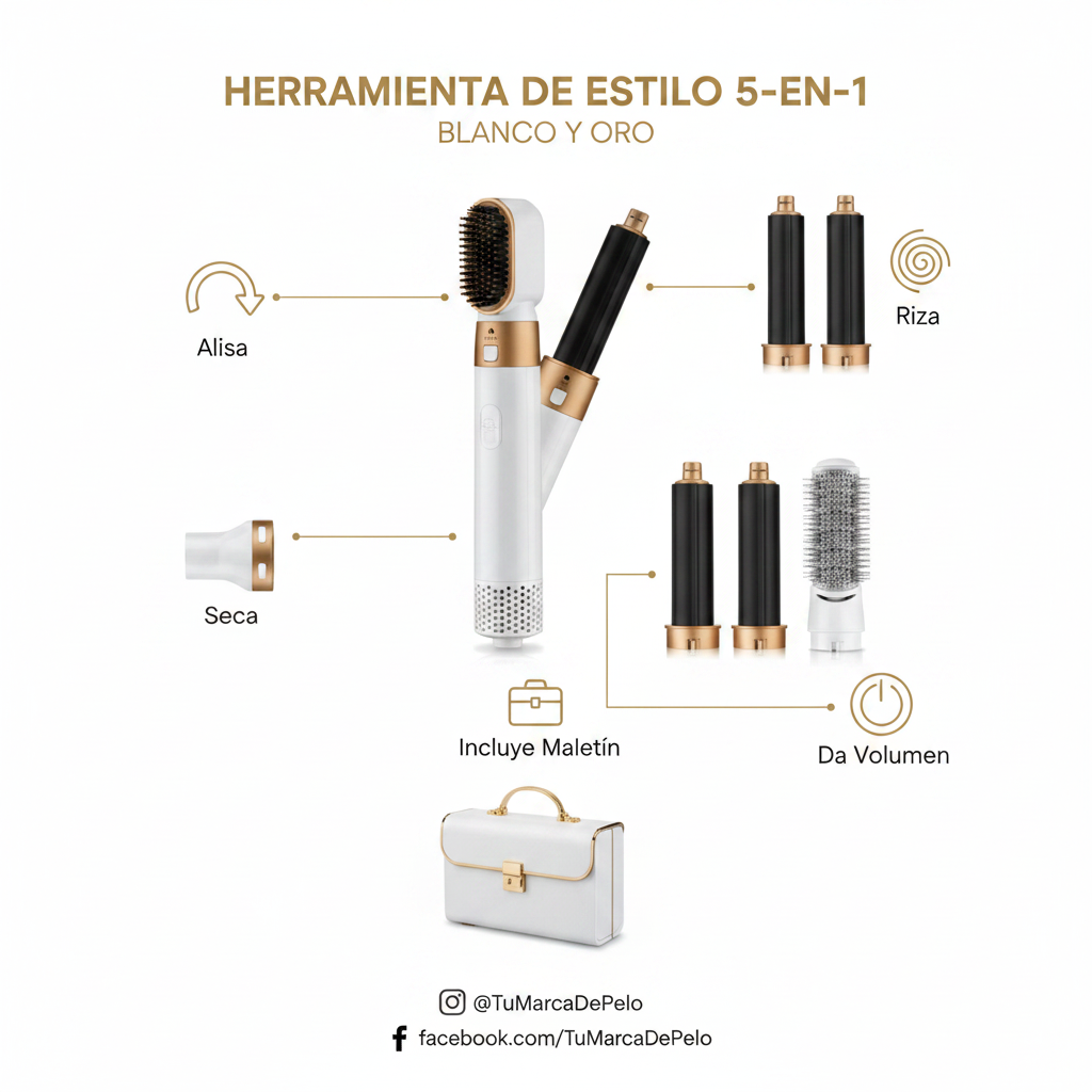 Cepillo 5 en 1 - Modos de uso y características